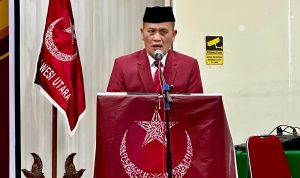 Ketua Umum Pimpinan Besar (PB) Pemuda Muslim Indonesia. Dr. Usep Nukliri saat memberi sambutan
