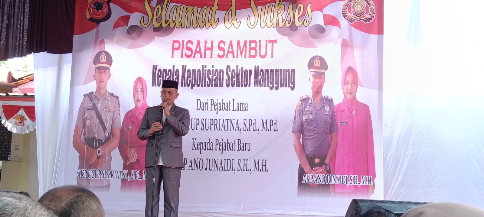 Dr. Usep Nukliri Hadiri Pisah Sambut Kapolsek Nanggung, Tegaskan Pentingnya Sinergi untuk Menjaga Kondusivitas Wilayah